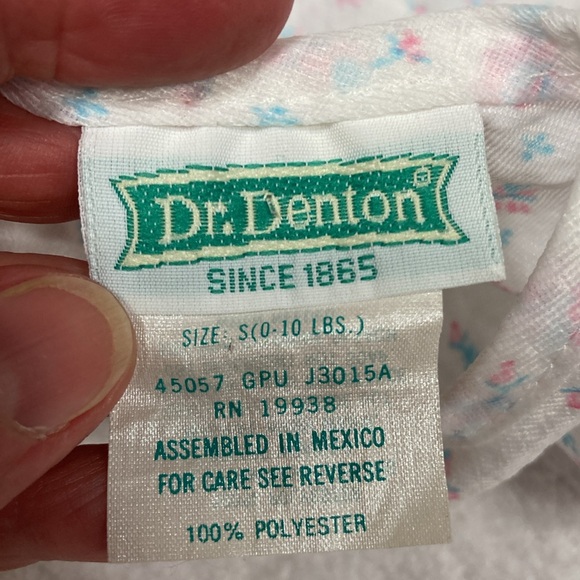Vintage Dr. Denton flower print romper newborn - Picture 7 of 8